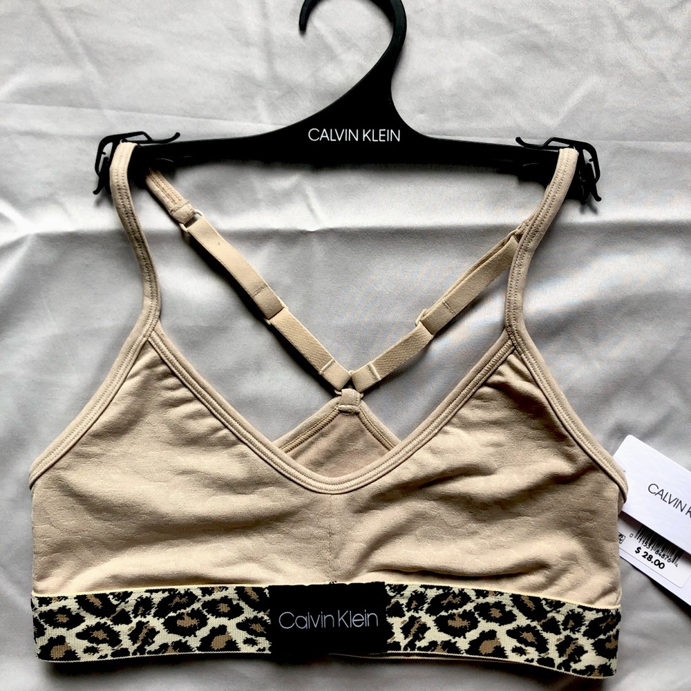 Calvin Klein Cheetah Bra- Size Small